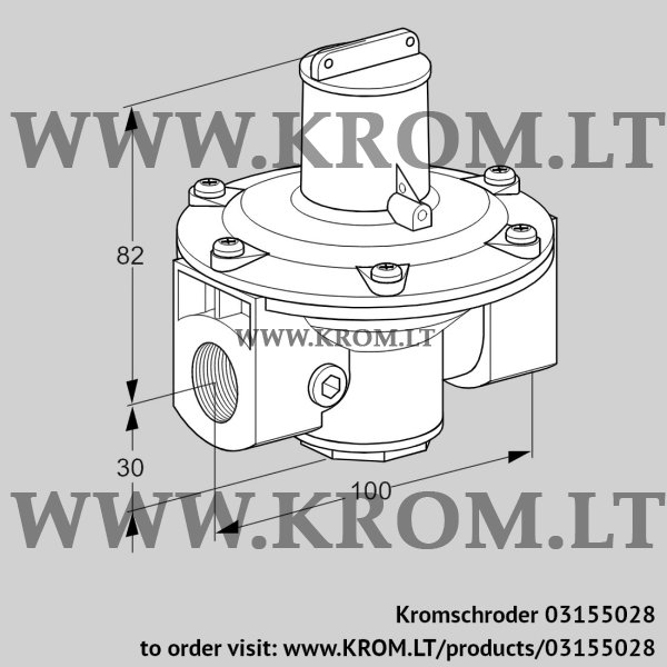 Kromschroder J 78 R 1-LZ, 03155028 pressure regulator, 03155028