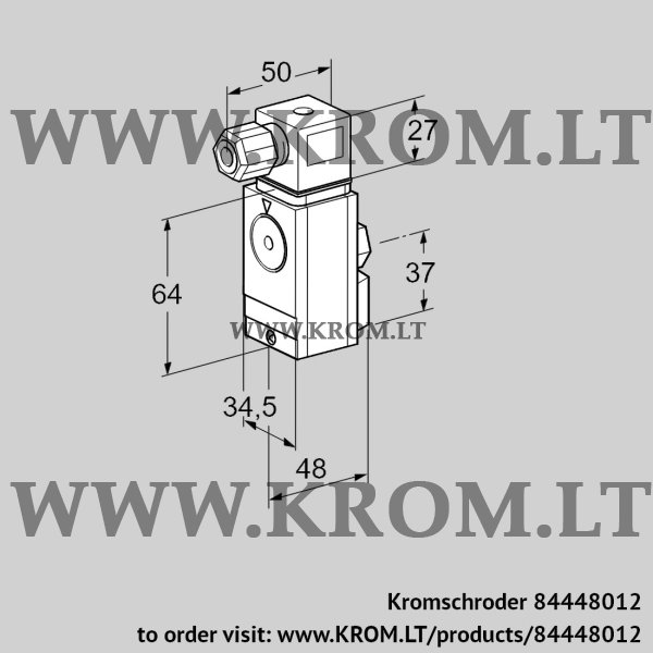 Kromschroder DG 17VC5-6W, 84448012 pressure switch for gas, 84448012