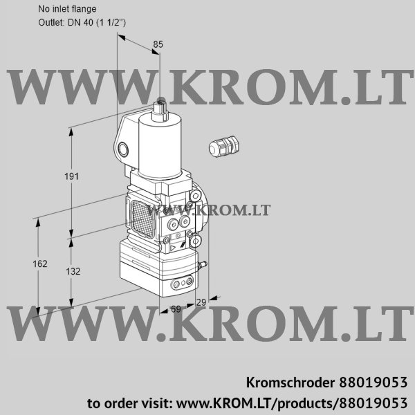 Kromschroder VAV 2-/40R/NWSLAK, 88019053 air/gas ratio control, 88019053
