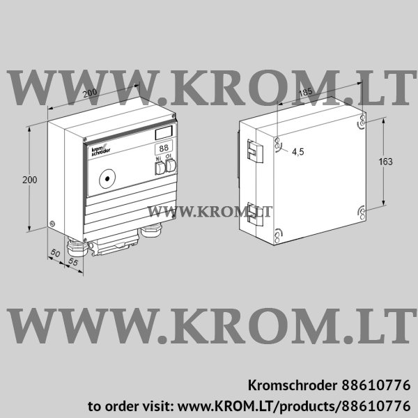 Kromschroder BCU 460-5/1LW1GBPD2S4, 88610776 burner control unit, 88610776