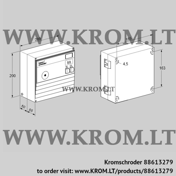 Kromschroder BCU 460T-3/1LR3-E1, 88613279 burner control unit, 88613279
